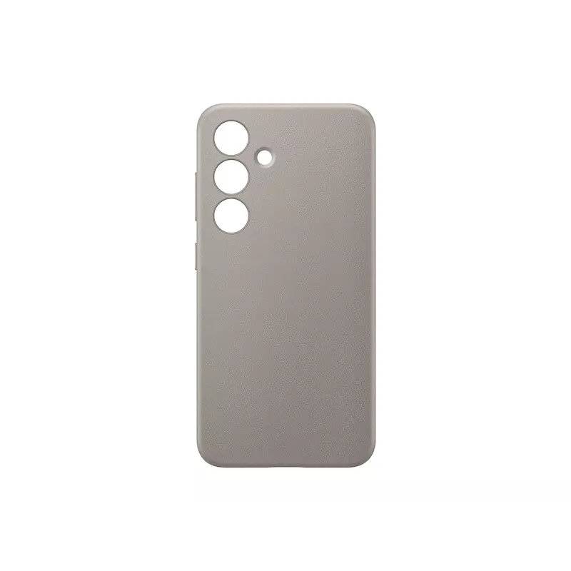 Samsung Galaxy S24 Wegańskie skórzane etui Taupe Monochromatyczne