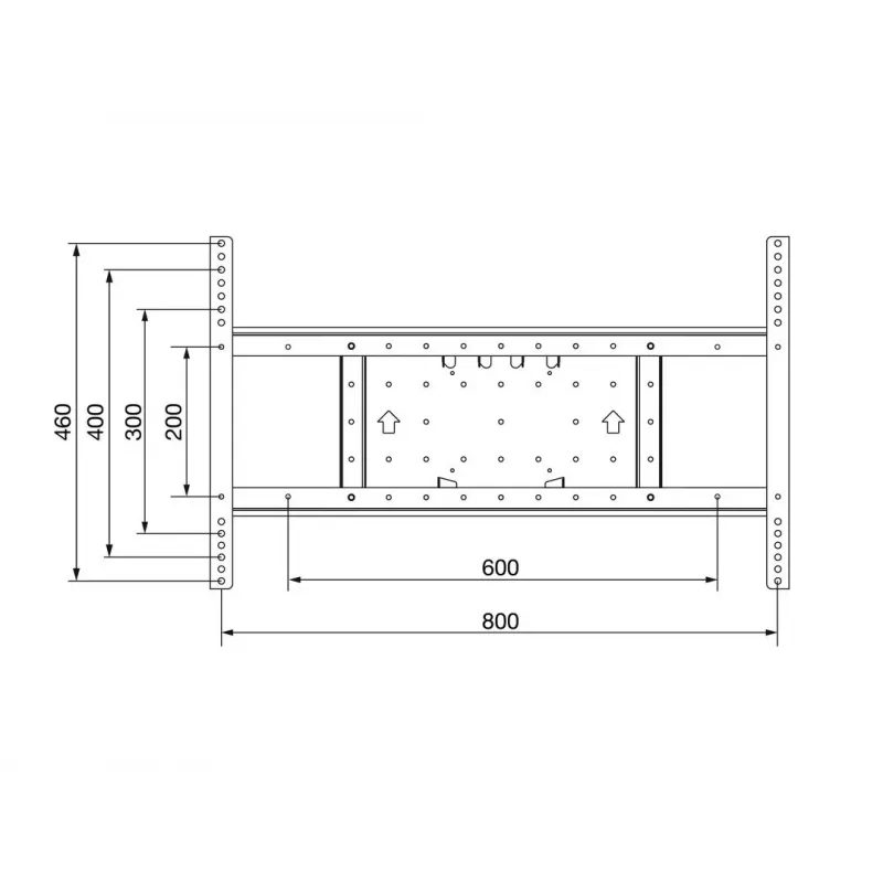 Zestaw rozszerzeń Multibrackets M VESA Extension kit Tilt & Turn 800x400