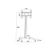 Stojak ekspozycyjny Multibrackets M Display Stand 180 Single Czarny