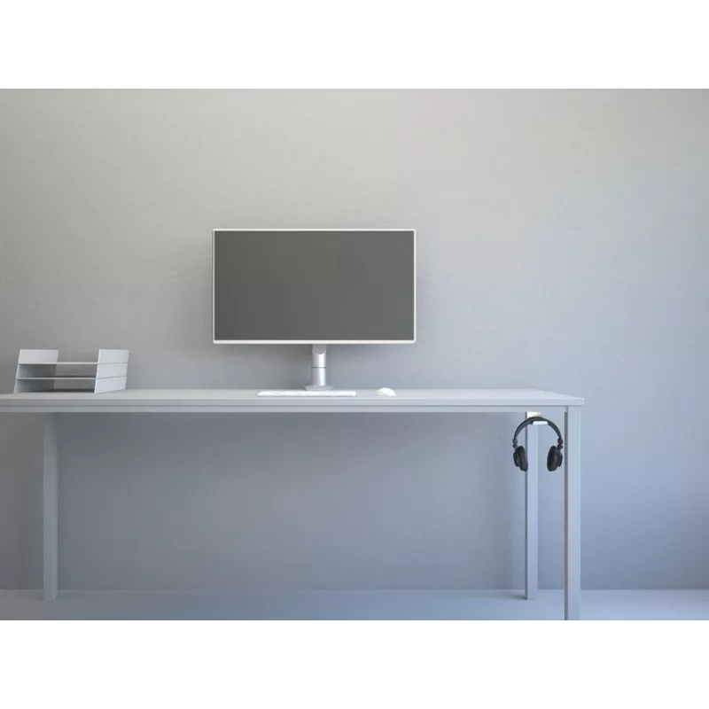 Multibrackets M Headset Holder Desk biały, Uchwyt na słuchawki, Aluminium, 52 g, Biały