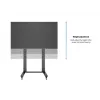 Multibrackets M Public Display Stand 210 Dual Pillar Wheelbase Czarny