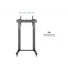 Multibrackets M Public Display Stand 210 Dual Pillar Wheelbase Czarny