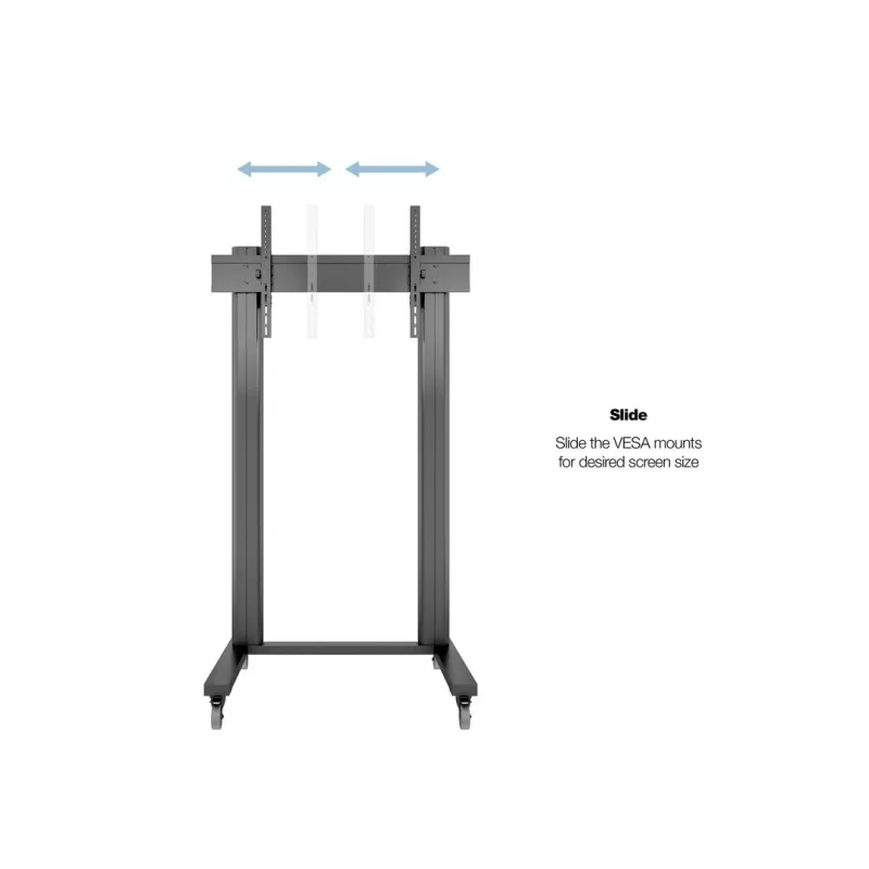 Multibrackets M Public Display Stand 210 Dual Pillar Wheelbase Czarny
