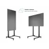 Multibrackets M Public Display Stand 210 Dual Pillar Wheelbase Czarny
