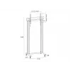 Multibrackets M Public Display Stand 210 Dual Pillar Wheelbase Czarny
