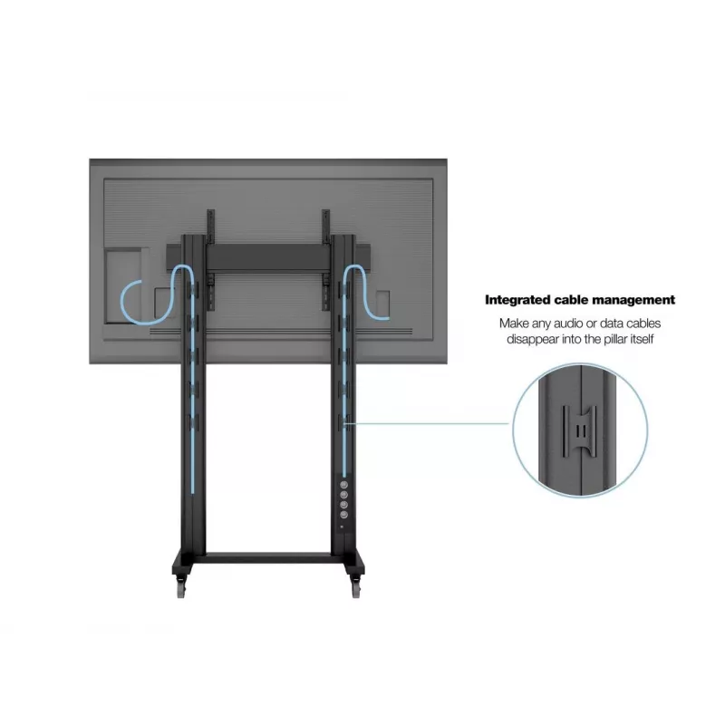 Multibrackets M Public Display Stand 210 Dual Pillar Wheelbase Czarny