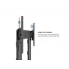 Multibrackets M Public Display Stand 210 Dual Pillar Wheelbase Czarny