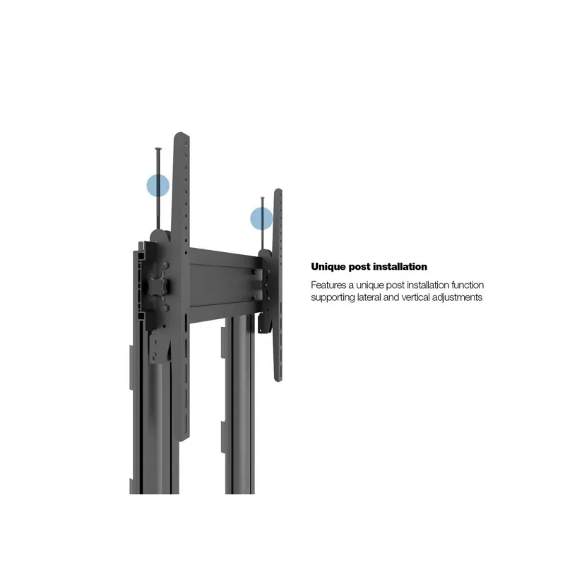 Multibrackets M Public Display Stand 210 Dual Pillar Wheelbase Czarny