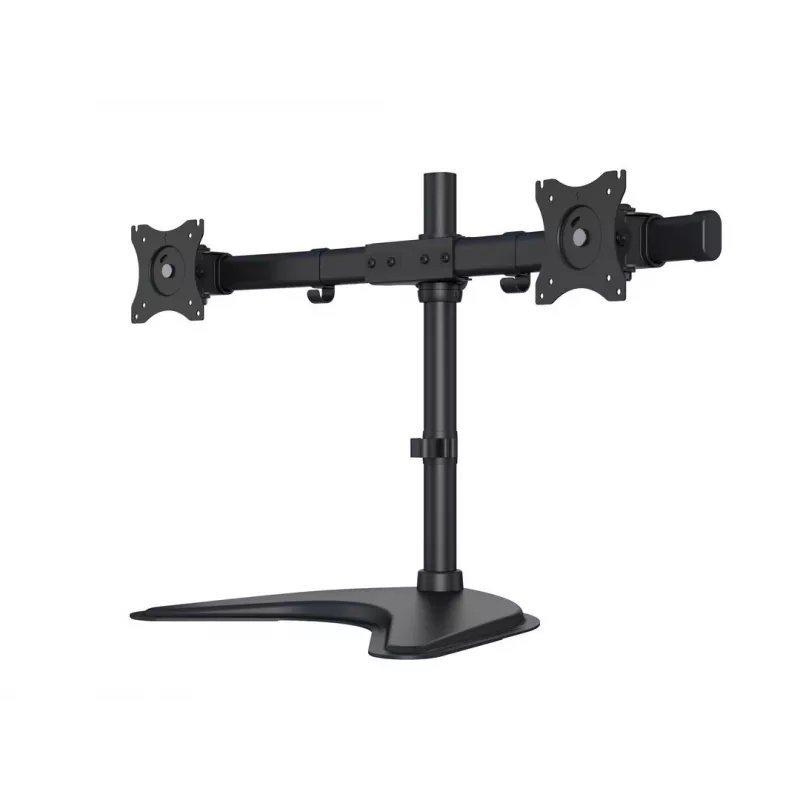 Multibrackets M Deskstand Basic Dual, wolnostojący, 16 kg, 38,1 cm (15 cali), 68,6 cm (27 cali), 100 x 100 mm, czarny