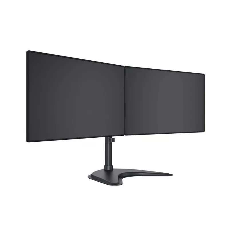 Multibrackets M Deskstand Basic Dual, wolnostojący, 16 kg, 38,1 cm (15 cali), 68,6 cm (27 cali), 100 x 100 mm, czarny