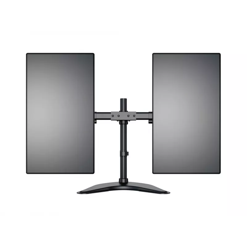Multibrackets M Deskstand Basic Dual, wolnostojący, 16 kg, 38,1 cm (15 cali), 68,6 cm (27 cali), 100 x 100 mm, czarny