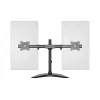 Multibrackets M Deskstand Basic Dual, wolnostojący, 16 kg, 38,1 cm (15 cali), 68,6 cm (27 cali), 100 x 100 mm, czarny