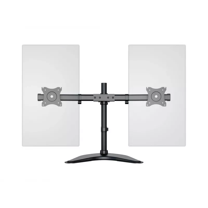 Multibrackets M Deskstand Basic Dual, wolnostojący, 16 kg, 38,1 cm (15 cali), 68,6 cm (27 cali), 100 x 100 mm, czarny