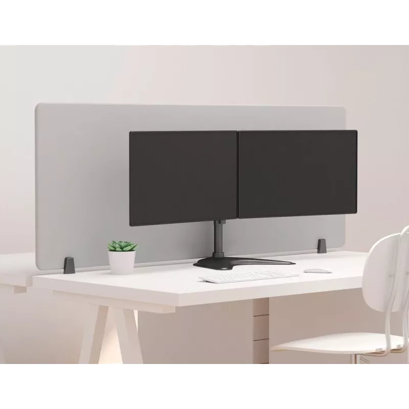 Multibrackets M Deskstand Basic Dual, wolnostojący, 16 kg, 38,1 cm (15 cali), 68,6 cm (27 cali), 100 x 100 mm, czarny