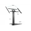Multibrackets M Public Display Stand 110 HD Floorbase Single Czarny