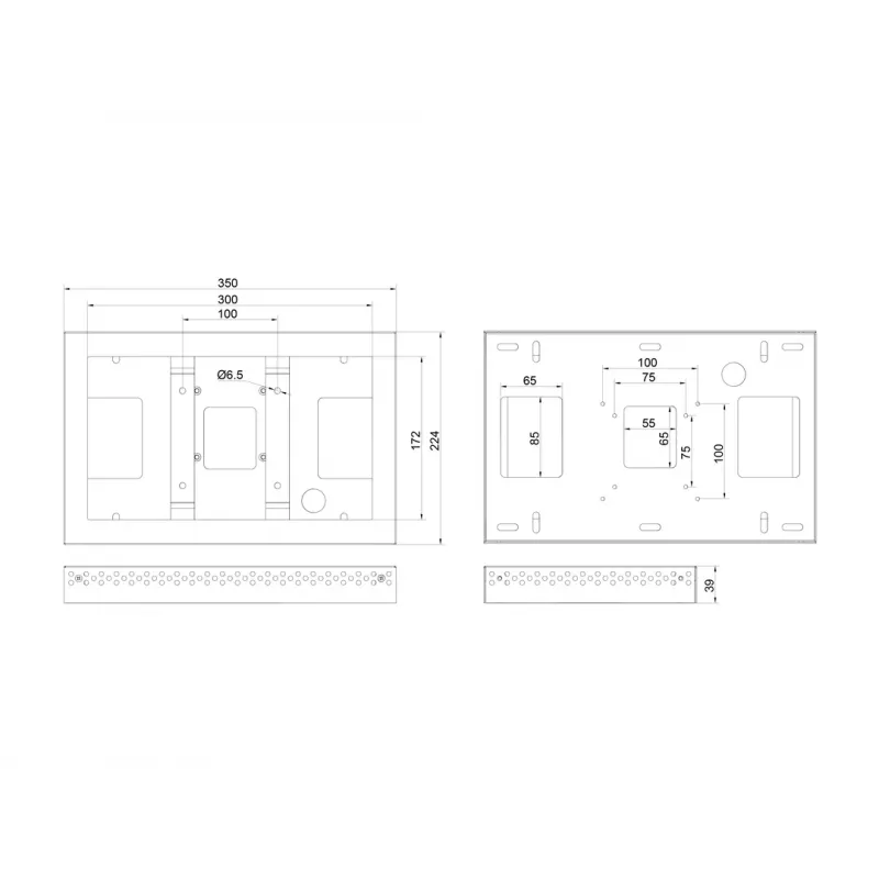 Multibrackets M Pro Series - Obudowa 13 cali QB13R & QB13R-T biała