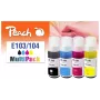 Peach 321330 wkład atramentowy 4 szt. Kompatybilny Standardowa Wydajność Czarny, cyjan, magenta, żółty
