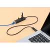 Manhattan USB-C & USB-A Combo Dock/Hub, Porty (4): Ethernet i USB-A (x3), 5 Gb/s (USB 3.2 Gen1 znane jako USB 3.0), zasilany przez USB (nie wymaga zewnętrznego zasilacza)