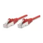 Intellinet sieciowy kabel krosowy, Cat5e, 3 m, czerwony, CCA, F/UTP, PVC, RJ45, pozłacane styki, bezzaczepowa, osłonięta, woreczek polietylenowy