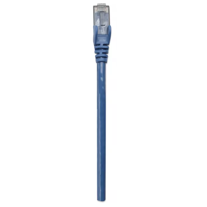 Intellinet sieciowy kabel krosowy, Cat6, 10m, niebieski, CCA, U/UTP, PVC, RJ45, pozłacane styki, bezkolizyjna osłona, konektorek, dożywotnia gwarancja