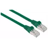 Intellinet kabel krosowy sieciowy, Cat6, 30m, zielony, miedziany, S/FTP, LSOH/LSZH, PVC, RJ45, pozłacane styki, bezzaczepowa osłona, z osłoną, dożywotnia gwarancja