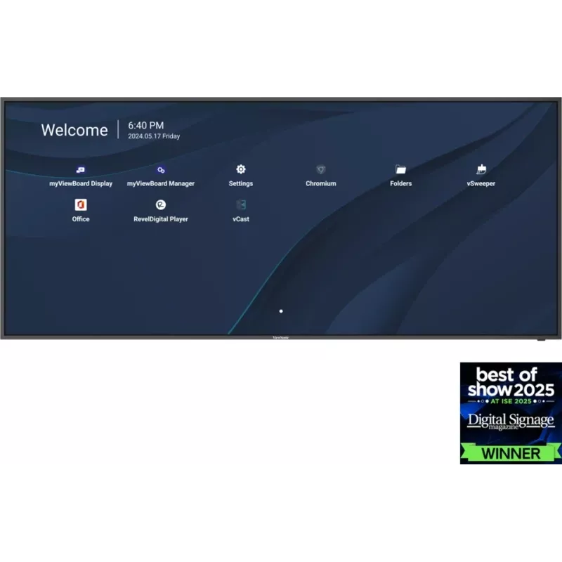 Viewsonic CDE105UW tablica interaktywna 2,67 m (105 cali) 5120 x 2160 pikseli Czarny