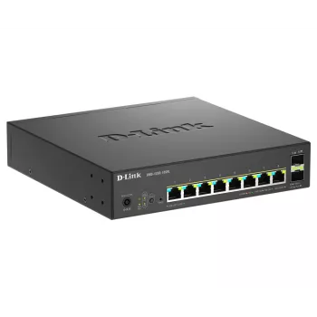 Przełącznik D-Link 10-portowy Multi-Gigabit Smart Managed PoE+ z 8 portami multi-Gigabit 2.5G PoE i 2 portami 10G SFP+