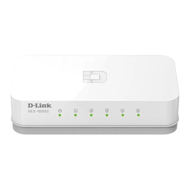 D-Link ES-1005C/E Niezarządzalny przełącznik Fast Ethernet (10/100) Desktop Biały