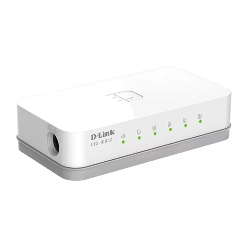D-Link ES-1005C/E Niezarządzalny przełącznik Fast Ethernet (10/100) Desktop Biały