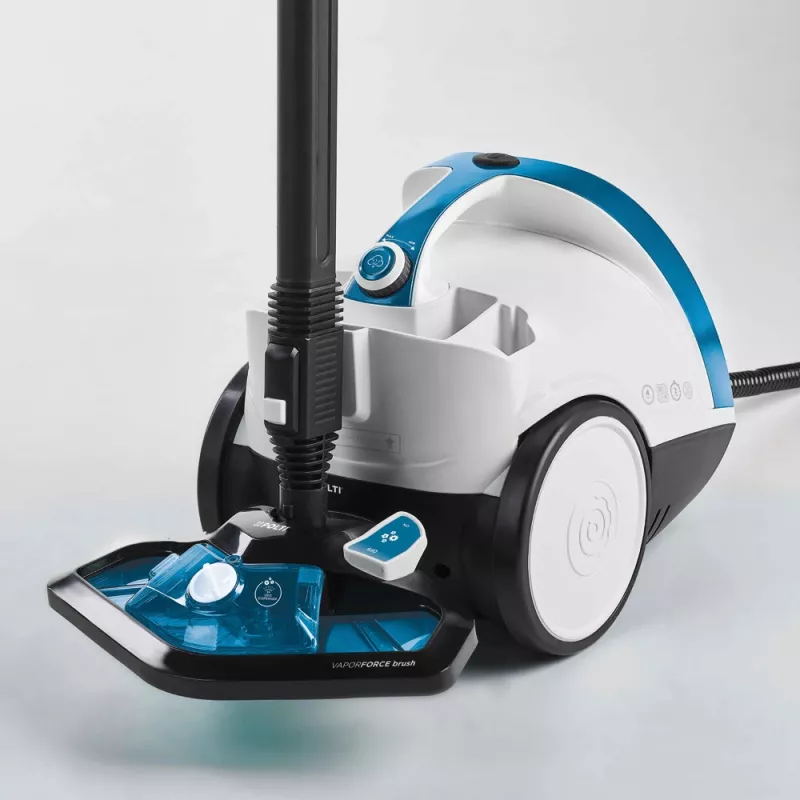 Polti Vaporetto Smart 100_B Cylindrowy odkurzacz parowy 1500 W niebieski, biały
