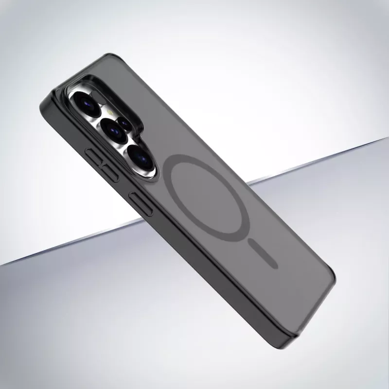 Cellularline FROSTY MAG - Galaxy S26 Ultra Półprzezroczyste etui z matowym wykończeniem i kolorowymi krawędziami, kompatybilne z ekosystemem Qi2 i akcesoriami magnetycznymi dla Samsung.