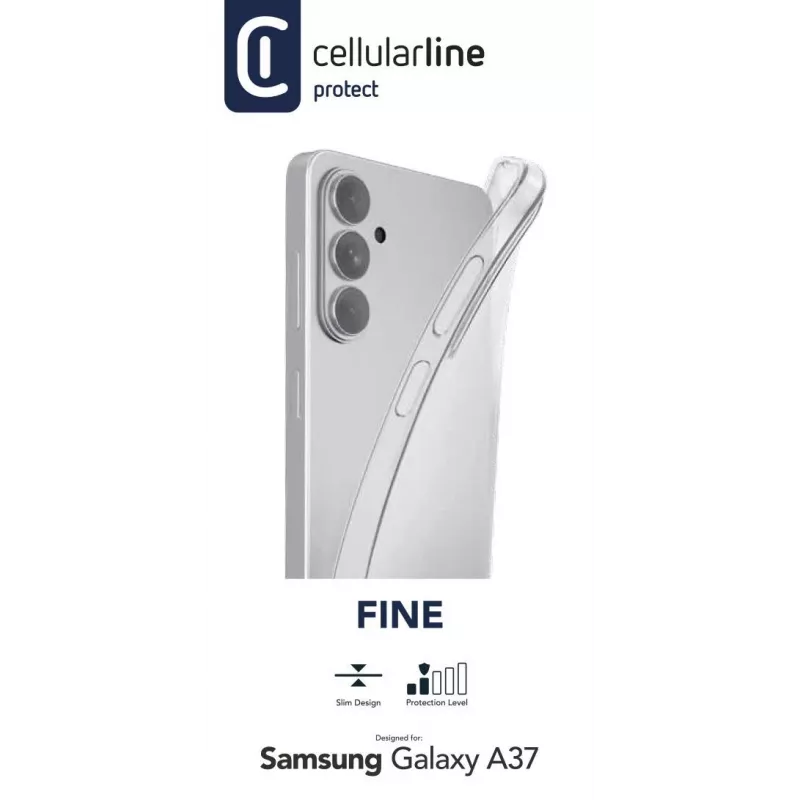 Cellularline Fine - Galaxy A37, osłona, Samsung, Galaxy A37, 17 cm (6.7 cala), Transparent