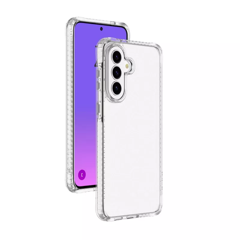 Cellularline Ultra Strong - Galaxy A57 Ultraochronne przezroczyste etui z krawędziami amortyzującymi wstrząsy i zintegrowanymi komorami powietrznymi, zaprojektowane w celu zapewnienia maksymalnej ochrony w razie przypadkowych upadków.