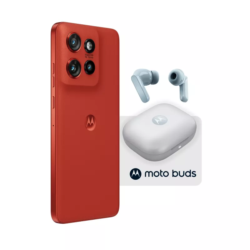 Motorola edge 60 neo + Moto Buds PG38C05749 16.1 cm (6.36 inch) Dual SIM Android 15 5G USB Type-C 8 GB 256 GB 5200 mAh czerwony