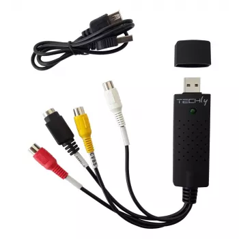 Techly I-USB-VIDEO-700TY konwerter sygnału wideo 720 x 576 pikseli