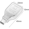 Techly IADAP DP-MDP2 przejściówka zmieniająca płeć złącza DisplayPort Mini DisplayPort Czarny