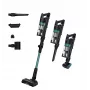 Hoover HF1P10PX 011 Odkurzacz pionowy Bateria Na sucho Pianka, Mikro Bezworkowy 0,7 l 165 W Czarny, Turkusowy 22 Ah