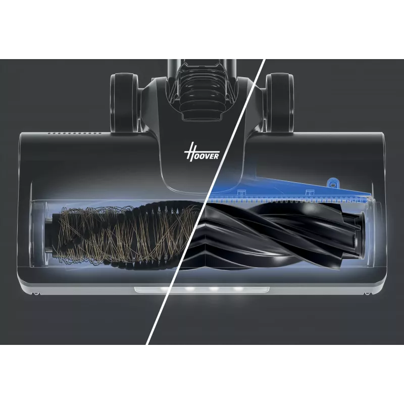 Hoover HF1P10PX 011 Odkurzacz pionowy Bateria Na sucho Pianka, Mikro Bezworkowy 0,7 l 165 W Czarny, Turkusowy 22 Ah