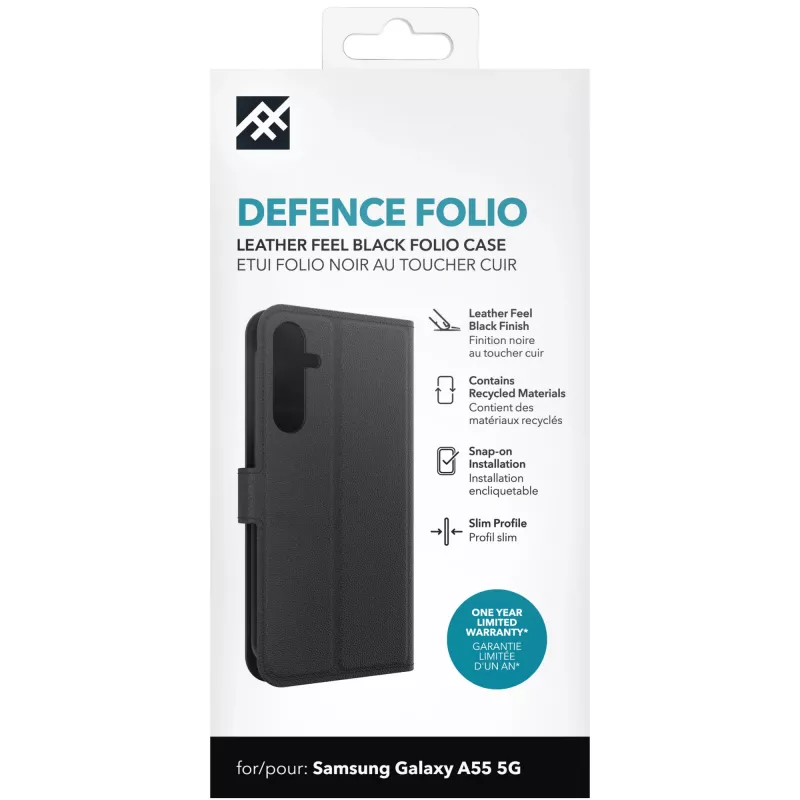 IFROGZ Defence Folio etui na telefon komórkowy 16,8 cm (6,6 cala) czarny