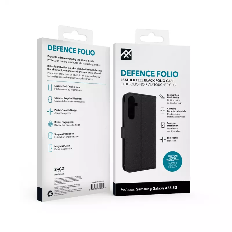 IFROGZ Defence Folio etui na telefon komórkowy 16,8 cm (6,6 cala) czarny