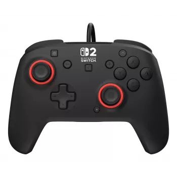 Przewodowy kontroler do gier Turtle Beach Rematch dla Nintendo Switch 2 — USB‑C, kabel 3 m, przycisk wsteczny, D‑pad, czarny