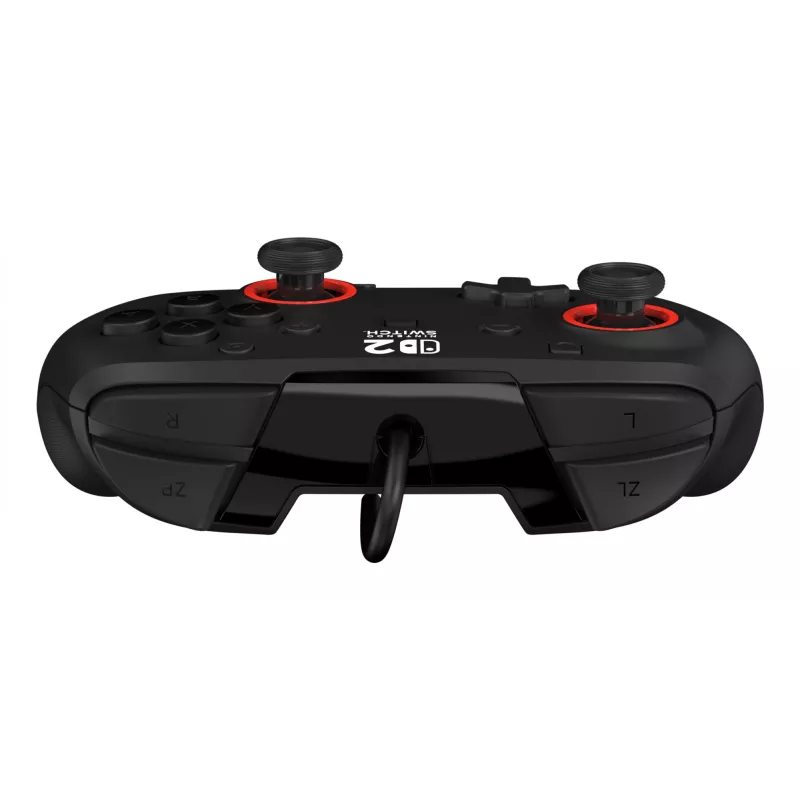 Przewodowy kontroler do gier Turtle Beach Rematch dla Nintendo Switch 2 — USB‑C, kabel 3 m, przycisk wsteczny, D‑pad, czarny