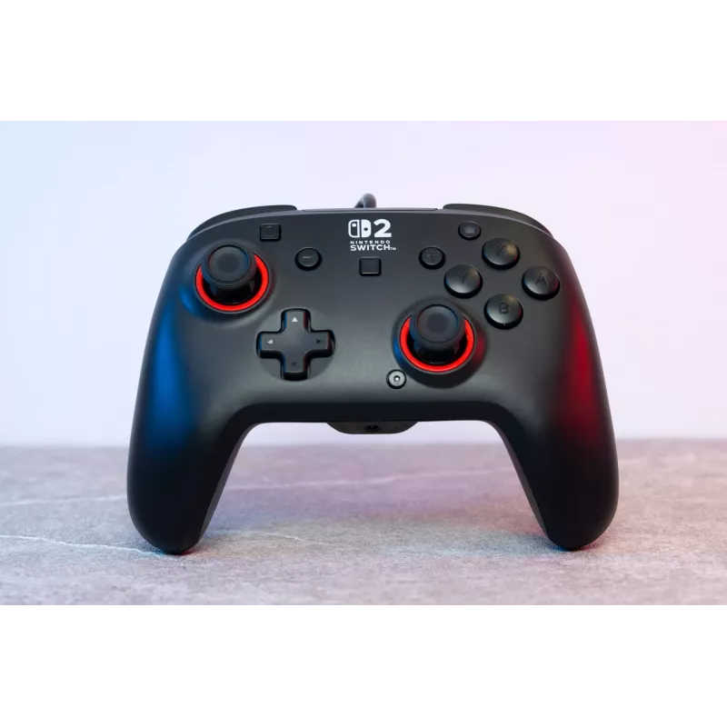 Przewodowy kontroler do gier Turtle Beach Rematch dla Nintendo Switch 2 — USB‑C, kabel 3 m, przycisk wsteczny, D‑pad, czarny