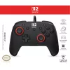 Przewodowy kontroler do gier Turtle Beach Rematch dla Nintendo Switch 2 — USB‑C, kabel 3 m, przycisk wsteczny, D‑pad, czarny