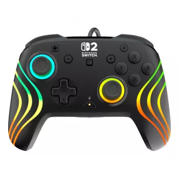 Gamepad Turtle Beach Afterglow Wave Czarny Przewodowy Kontroler RGB dla Nintendo Switch / Switch 2, USB-C, kabel 3 m