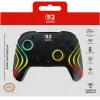 Bezprzewodowy kontroler RGB do gier Turtle Beach Afterglow Wave Czarny dla Nintendo Switch 2 — Bluetooth/USB-C, wbudowana bateria 20 godz., kabel 3 m