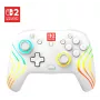 Bezprzewodowy kontroler do gier RGB Turtle Beach Afterglow Wave biały dla Nintendo Switch 2, Bluetooth/USB-C, wbudowana bateria 20h, kabel 3m