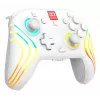 Bezprzewodowy kontroler do gier RGB Turtle Beach Afterglow Wave biały dla Nintendo Switch 2, Bluetooth/USB-C, wbudowana bateria 20h, kabel 3m