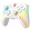 Bezprzewodowy kontroler do gier RGB Turtle Beach Afterglow Wave biały dla Nintendo Switch 2, Bluetooth/USB-C, wbudowana bateria 20h, kabel 3m