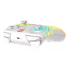 Bezprzewodowy kontroler do gier RGB Turtle Beach Afterglow Wave biały dla Nintendo Switch 2, Bluetooth/USB-C, wbudowana bateria 20h, kabel 3m